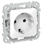 фото Розетка с заземлением  IEK FI-R14-16-K01