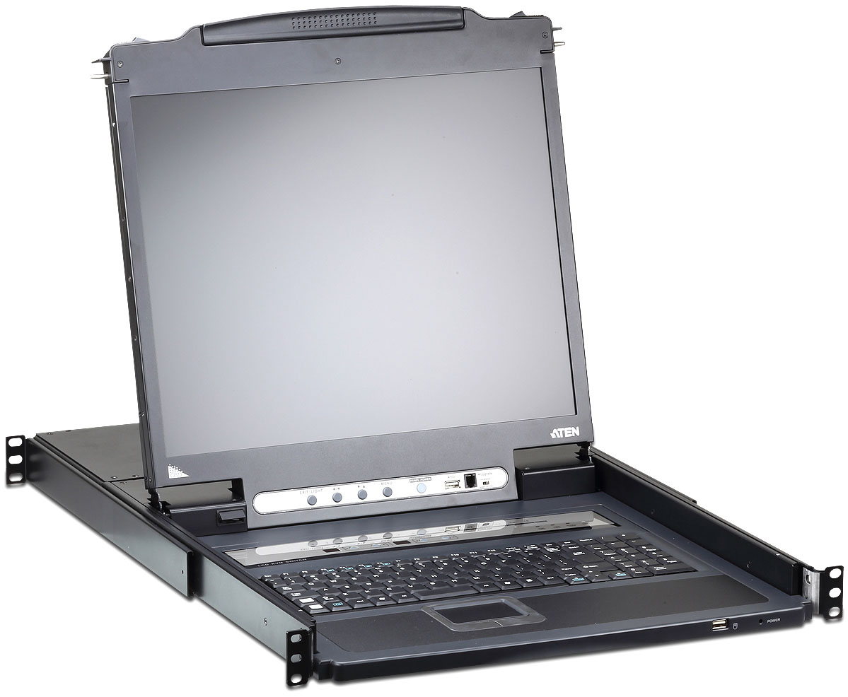 

Переключатель KVM Aten CL5716IM-ATA-RG KVM, 1 local user PS2/USB/VGA консоль LCD 17"+32 IP user =>16 cpu PS2/USB+VGA, с KVM-шнурами USB 2x1.8м., 1280x, CL5716IM-ATA-RG