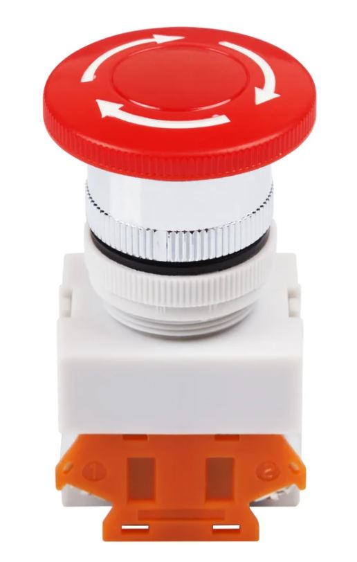 

Выключатель Rexant 36-3553 кнопка 10А диам. 22 красная Аварийная остановка (Y090-11ZS), 36-3553