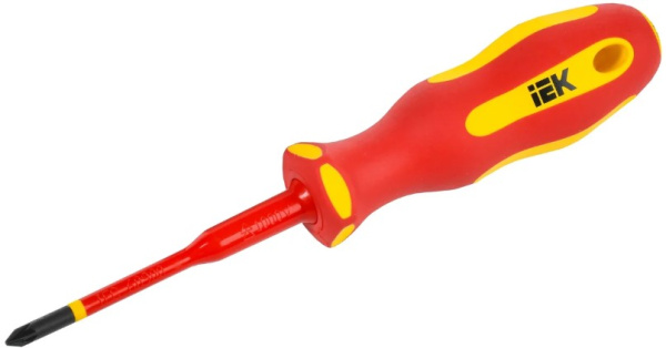 Изображение товара Отвертка IEK A2L5-SC31-T2-PZ-10-080 с PZ1 наконечником и диэлектрическим покрытием