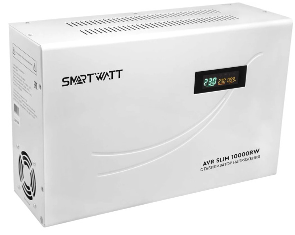 Изображение товара Стабилизатор напряжения SmartWatt AVR SLIM 10000RW белый