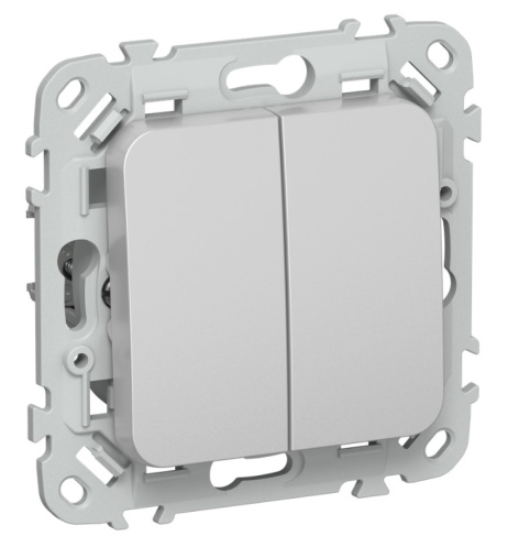 Изображение товара Выключатель двухклавишный IEK FI-V15-0-10-1-K47