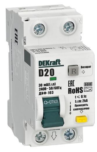 Изображение товара Автомат дифференциальный DEKraft 16456DEK