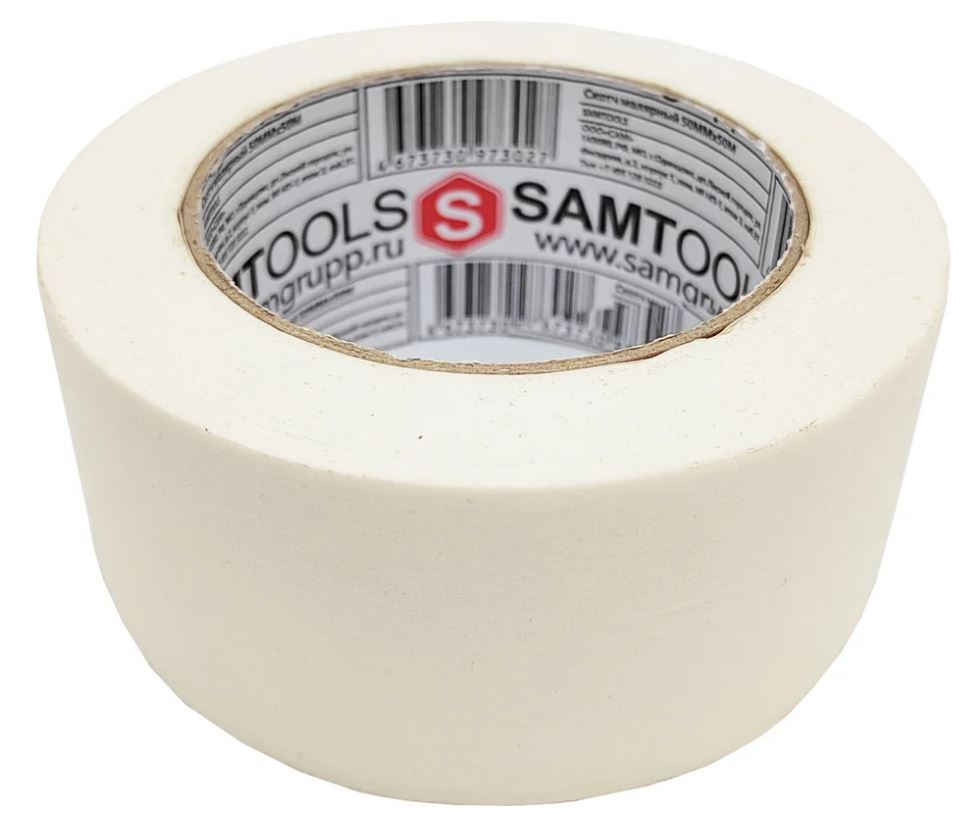 

Лента ООО САМ SAMC-076050050 малярная клейкая 50 мм х 50 м, SAMC-076050050