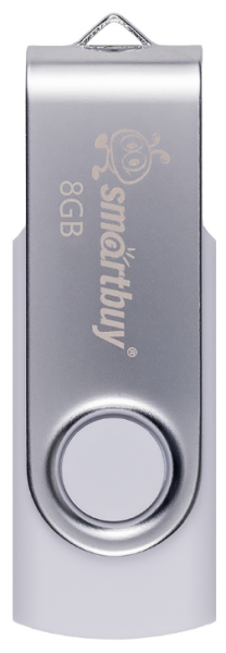 Изображение товара Флеш‑накопитель USB 2.0 SmartBuy SB008GB2TWW 8 ГБ компактный дизайн