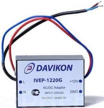 

Источник питания Давикон ИВЭП-1220G 12B, 2А, ИВЭП-1220G
