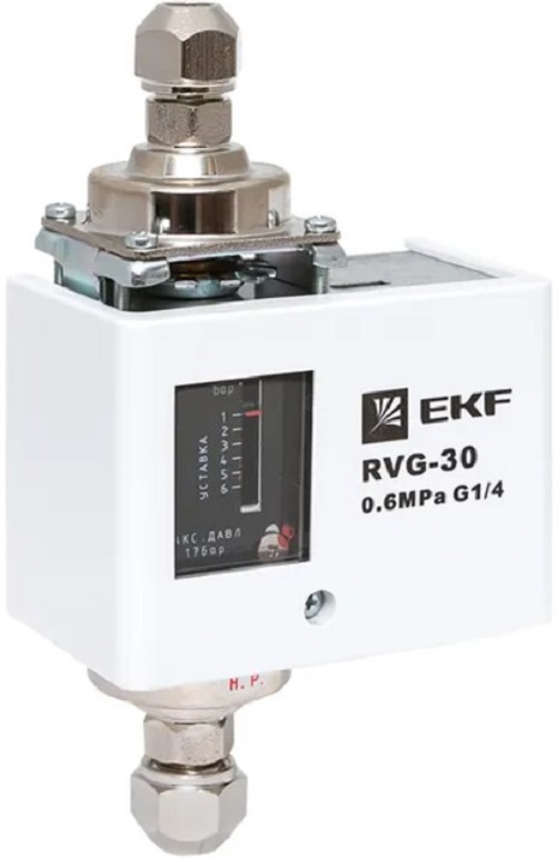 

Реле перепада давления EKF RVG-30-0,6-4 0,6 МПа), RVG-30-0,6-4