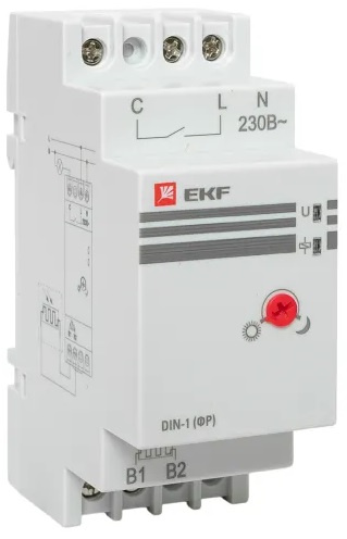 Изображение товара Фотореле EKF fr-din-1-25 для автоматического управления освещением