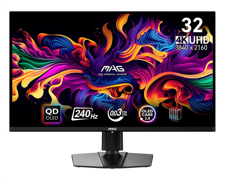

Монитор 31,5" MSI MAG 321UPX 9S6-3DD39T-032 3840x2160 QD-OLED 16:9 Flat,True Black 400, 0.03ms(GTG), 240Hz 1,5M:1, HDR 1000nits, 2*HDMI, DP, Type-C,, MAG 321UPX