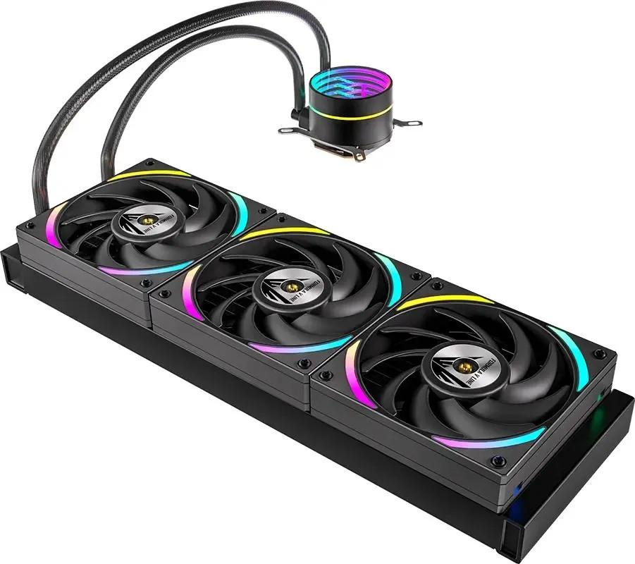 

Система охлаждения жидкостная FORMULA OASIS L360 ARGB BK LGA1200/2066/1700/1851/AM4/AM5 (TDP 360W, 3*120mm, 600-2000rpm, 64CFM, 39.6dBa), OASIS L360 ARGB BK