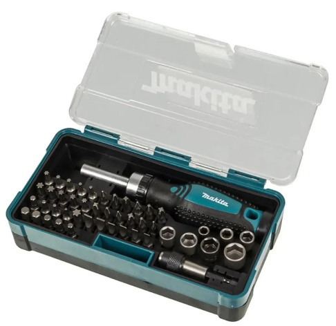 Изображение товара Набор Makita B-36170 насадок с отверткой 47 предметов в кейсе