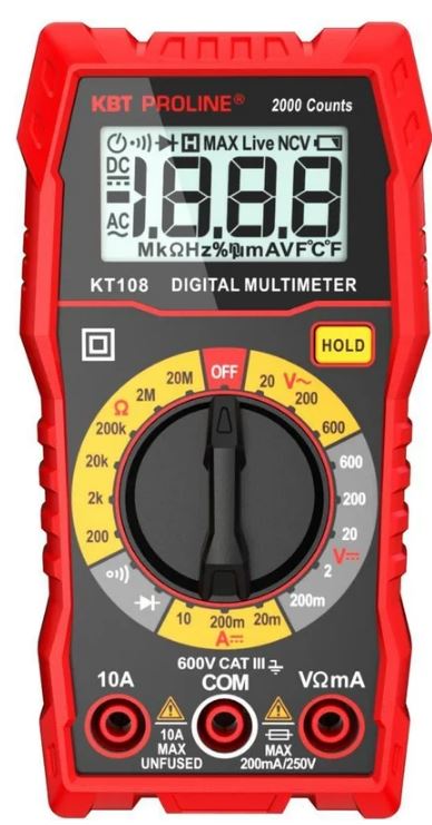 

Мультиметр цифровой КВТ 86324 KT 108 серия PROLINE, 86324