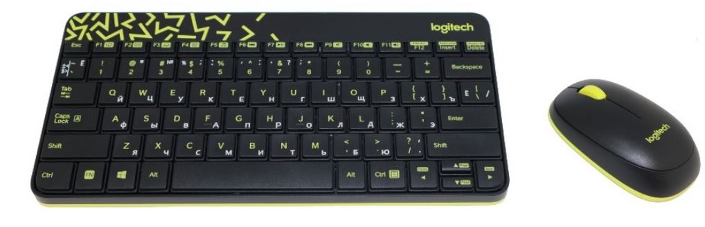 

Клавиатура и мышь Wireless Logitech MK240 920-008198 Black/Yellow, MK240