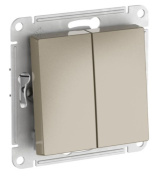 фото Выключатель двухклавишный  Systeme Electric ATN000551S
