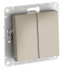 фото Выключатель двухклавишный  Systeme Electric ATN000551S