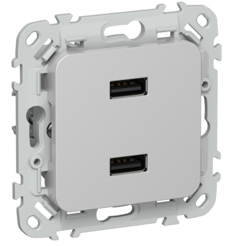 Изображение товара IEK FI-U21-D31-K47 USB-розетка 2x USB 5V 3.1A (встраиваемая)