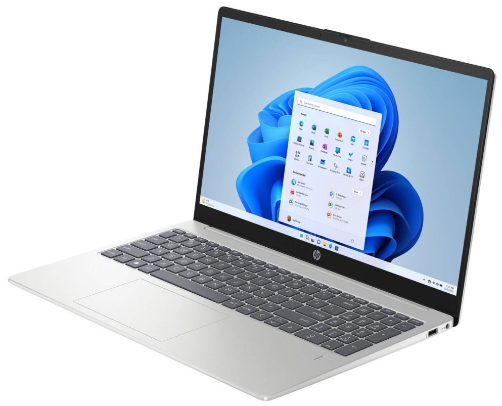 

Ноутбук HP 15-fd0131wm 9C9A2UA i3-N305/8GB/256GB SSD/UHD graphics/15.6" FHD IPS/WiFi/BT/cam/Win11Home/silver, 15-fd0131wm