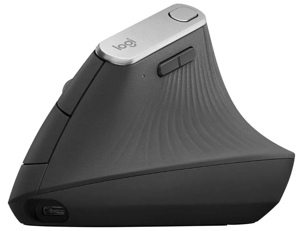 

Мышь Wireless Logitech MX Vertical 910-005449 черная/серебристая, оптическая (4000dpi), BT/Radio, USB, 4but, MX Vertical