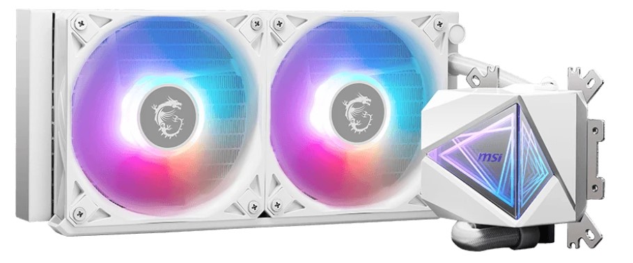 

Система охлаждения жидкостная MSI MAG CORELIQUID I240 306-7ZW7E21-C24 LGA115x/1200/1700/AM4/AM5 (2*120mm, 70.7CFM), MAG CORELIQUID I240