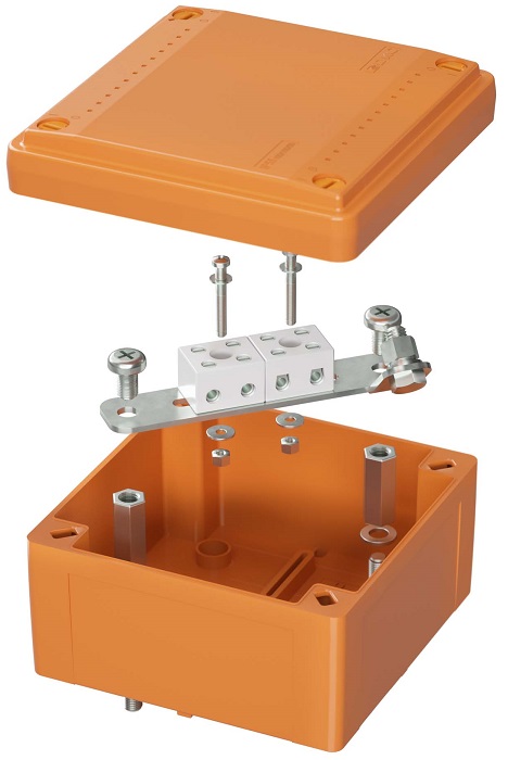 

Коробка распределительная DKC FSB10404 пластиковая FS с гладкими стенками и клеммниками, IP56, 100х100х50 мм, 4р, 450V, 6A, 4 мм2, "Vulcan", FSB10404