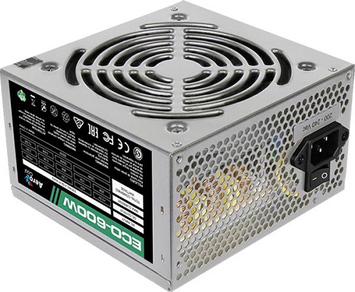 

Блок питания ATX AeroCool ECO-600W 4710700957905 (ATX 2.3, 600W, 120mm fan) Box, ECO-600W