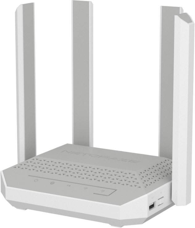 Интернет-центр Netcraze NC-3811 гигабитный с Mesh Wi-Fi 6 AX3000, 4-портовым Smart-коммутатором и многофункциональным портом USB 3.0