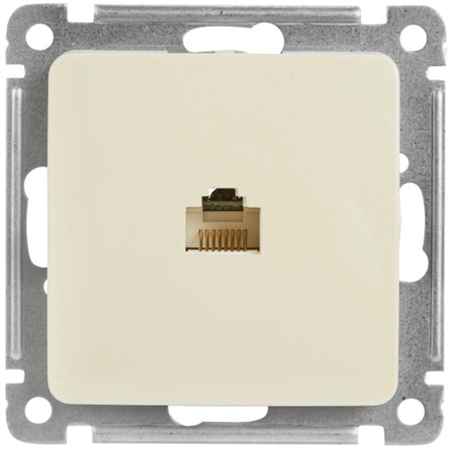 

Розетка компьютерная HEGEL РСК-400-01 Мастер механизм слоновая кость, РСК-400-01