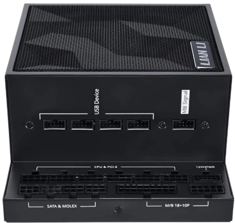 

Блок питания ATX Lian Li EDGE1000 G9P.EG1000G.BH00.RU 1000W, 80+ Gold, 12VHPWR, full modular, EDGE1000