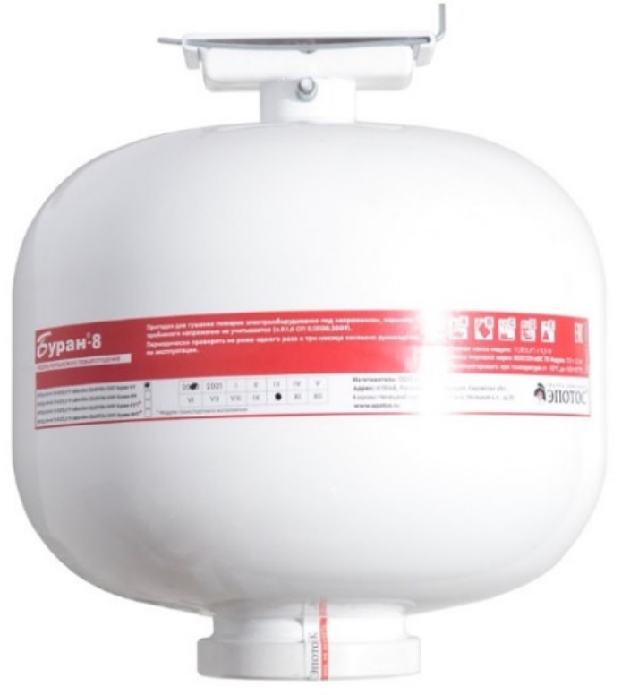 

Модуль Россия Буран-8У порошкового пожаротушения универсальный, до 24м², 100мА. Время: срабатывания 5с, действия 1с. t-50..+50°С, Буран-8У