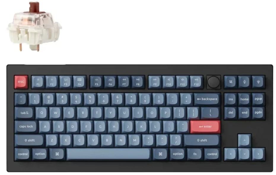 

Клавиатура Wireless Keychron V3 Max V3M-D3-RU Carbon Black, Brown св., V3 Max