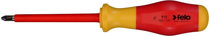 

Отвертка диэлектрическая Felo 91520390 крестовая PZ2X100, 91520390