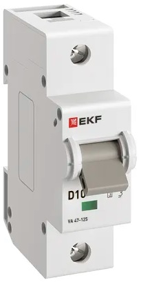 

Автоматический выключатель EKF mcb47125-1-10D ВА 47-125 1P 10А (D) 15кА PROxima, mcb47125-1-10D