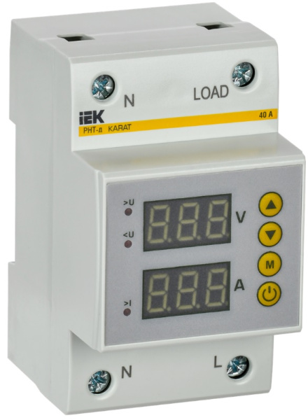 Изображение товара Реле напряжения IEK IVC31-1-40 для контроля и защиты цепей 40А 220В
