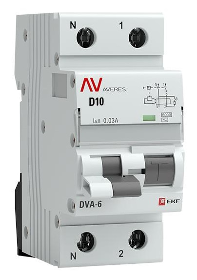 фото Автомат дифференциальный EKF rcbo6-1pn-10D-30-ac-av в Перми