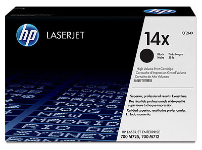 

Картридж HP 14X CF214X для LaserJet 700 MFP M712, черный, 14X