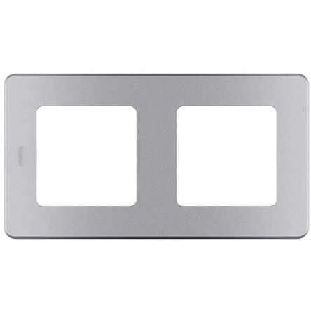 

Рамка Legrand 673942 Inspiria алюминий - 2 поста, 673942