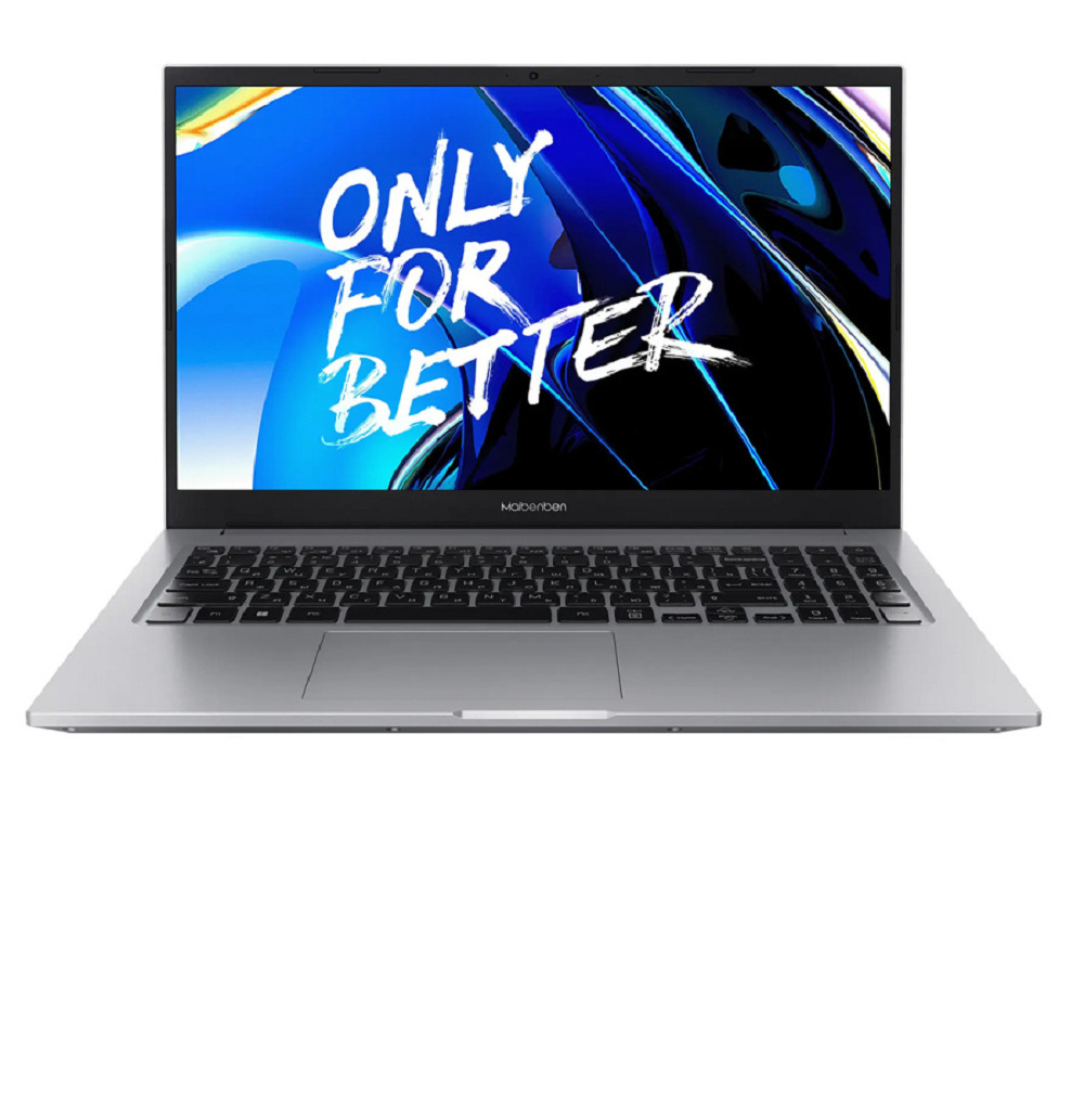

Ноутбук Maibenben B115B Ryzen 5 5500U/8GB/512GB SSD/Radeon graphics/15.6" IPS/WiFi/BT/cam/Win11Pro/silver, B115B