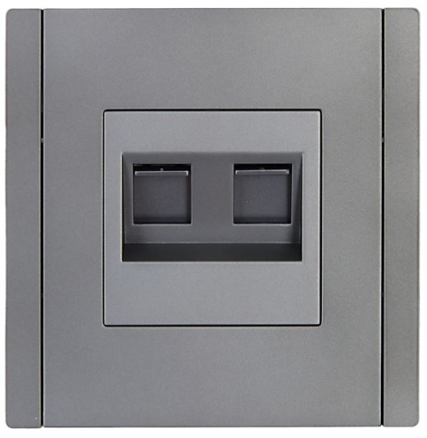 фото Розетка компьютерная двойная IEK FP-K20-1-K46 в Уфе