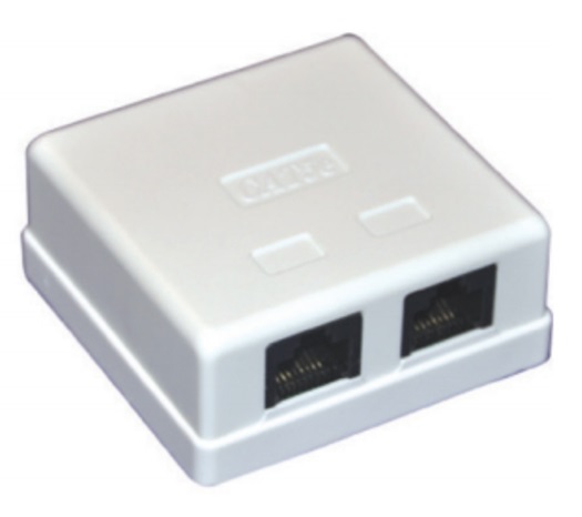 

Розетка настенная ITK CS2-1C5EU-22 RJ45 8P8C, кат.5Е UTP, 2-порта, белая, CS2-1C5EU-22