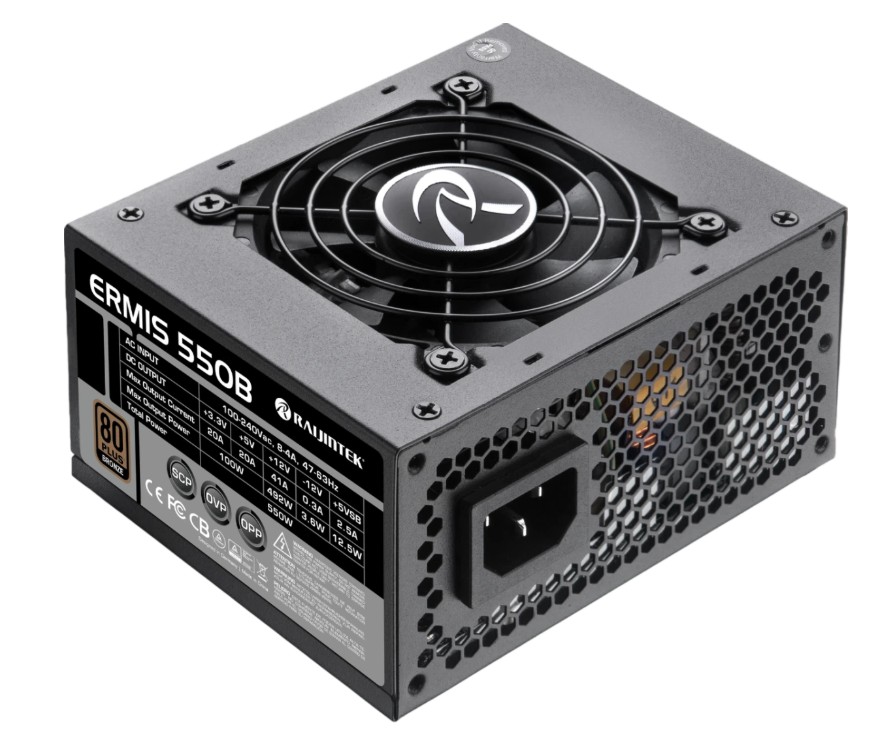 

Блок питания SFX Raijintek ERMIS 550B 0R30B00002 550W, 80+ Bronze, ERMIS 550B