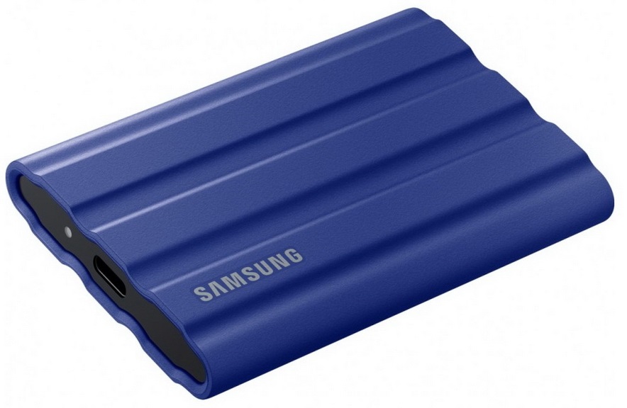 

Внешний SSD USB 3.2 Gen 2 Type-C Samsung MU-PE2T0R/WW T7 Shield 2TB 1000/1050MB/s blue, MU-PE2T0R/WW