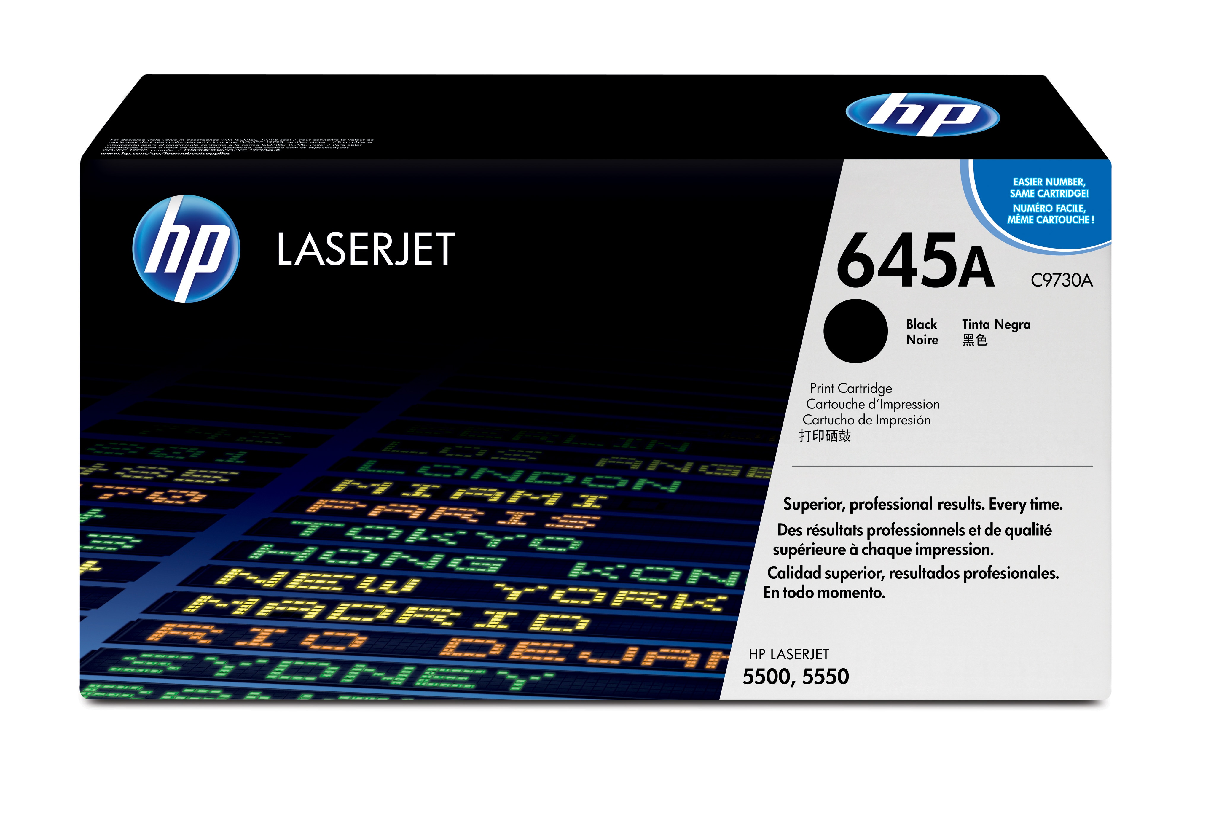 

Картридж HP 645A C9730A для принтера color LaserJet 5500/5550 (до 13 000 стр) чёрный интеллектуальный, 645A