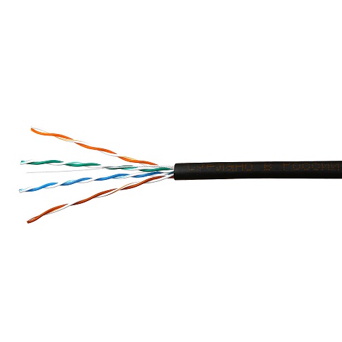 

Кабель витая пара U/UTP 5e кат. 4 пары SkyNet CSP-UTP-4-CU-OUT/100 24AWG(0.51 мм), медь, одножильный (solid), внешний, PE, чёрный, уп/100м ''Premium'', CSP-UTP-4-CU-OUT/100