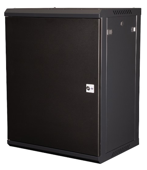 

Шкаф настенный 19", 15U Datarex DR-644001 телекоммуникационный 769X600х450 мм, дверь металл, черный, DR-644001