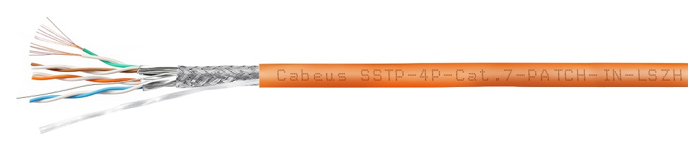 

Кабель витая пара S/FTP 7 кат. 4 пары Cabeus SSTP-4P-Cat.7-PATCH-IN-LSZH 26AWG(7x0.16 мм), медь, многожильный (stranded), внутренний, LSZH, нг(A)-HF,, SSTP-4P-Cat.7-PATCH-IN-LSZH