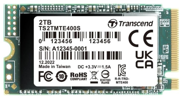 фото Накопитель SSD M.2 2242 Transcend TS2TMTE400S в Екатеринбурге 2048 ГБ