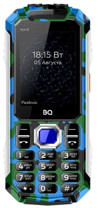 

Мобильный телефон BQ 2432 Tank SE Camouflage 2.4", BT, SIM:2, 2500 mAh, 2432 Tank SE Camouflage