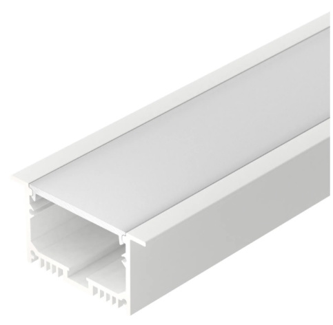 Изображение товара Встраиваемый алюминиевый профиль Arlight SL-LINIA62-F-2500 WHITE+OPAL для светодиодных лент