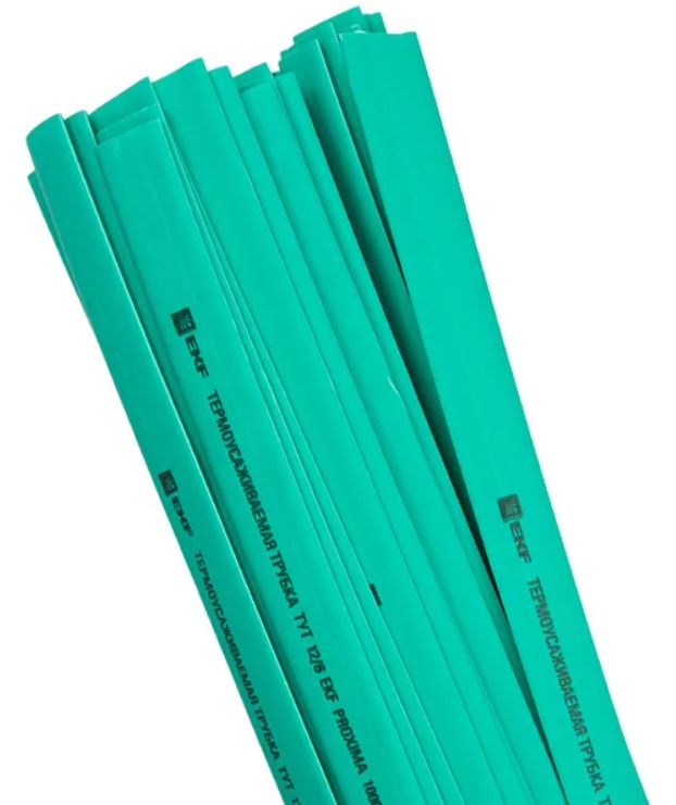 

Термоусаживаемая трубка EKF tut-16-j-1m нг 16/8 зеленая в отрезках по 1м, tut-16-j-1m