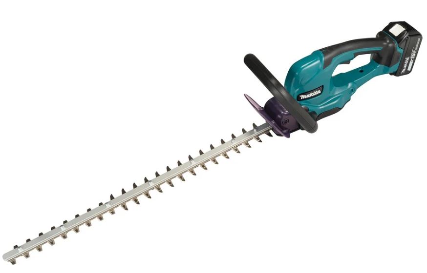 

Кусторез Makita DUH607F001 аккумуляторный LXT 18В, 250Вт, 60см, 2700 рез/мин,диам.раскрытия15мм, (BL1830B,DC18WC), DUH607F001